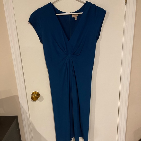 Banana Republic Blue V-Neck Dress - Picture 3 of 7